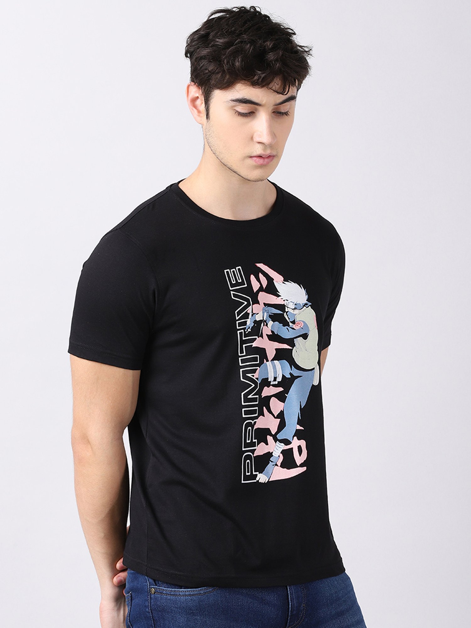 Bushirt Black Cotton Crew T-Shirt