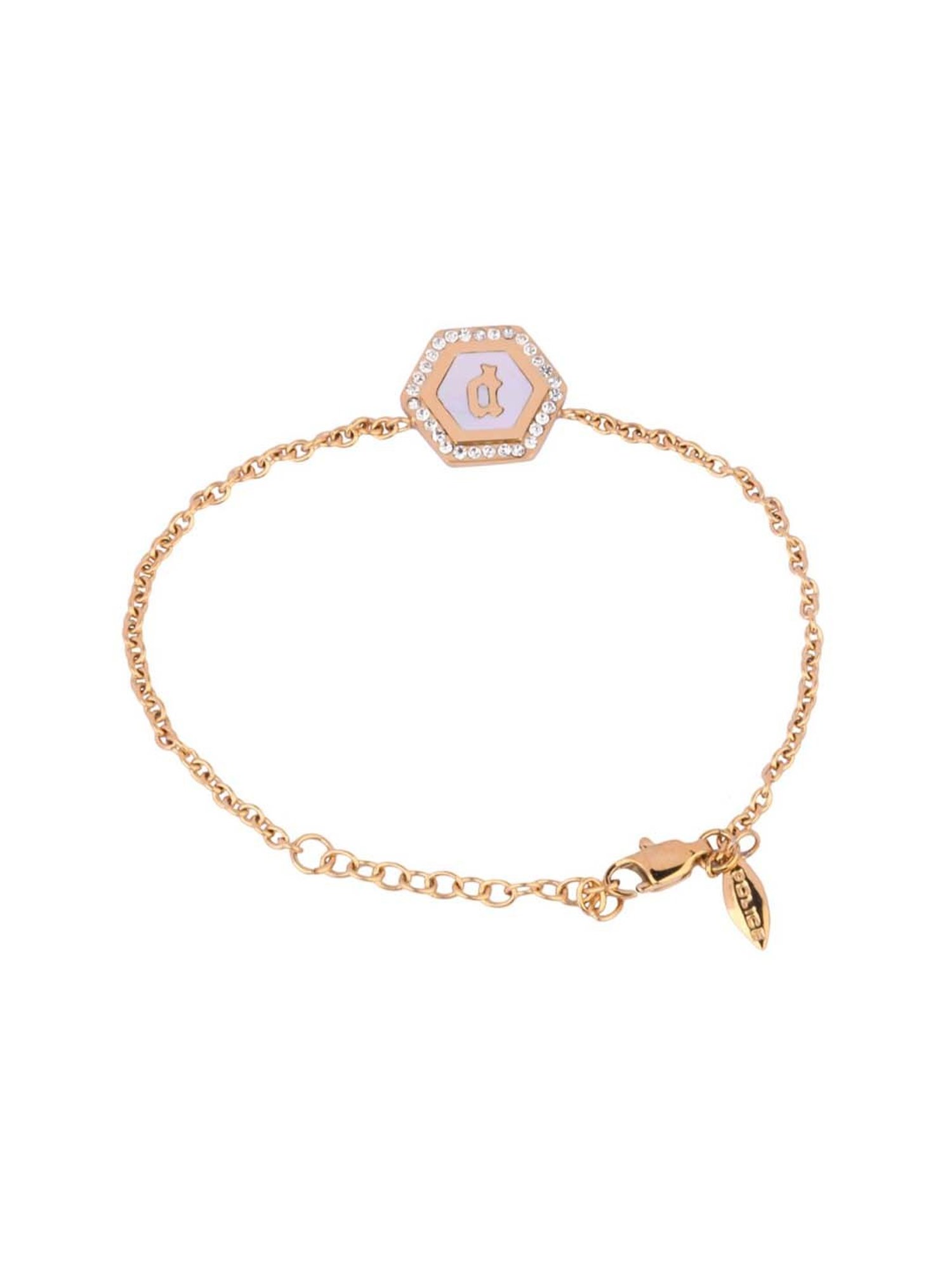 Police Gold Color Bracelet for Women - PEJLB2104022