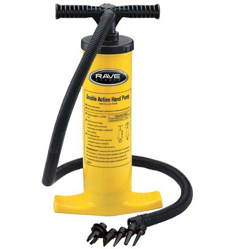 RAVE Sports Whoosh 10 Foot Inflatable Floating Water Activity Splash Mat Platform with Air Pump for Up to 4 Adults or 8 Children