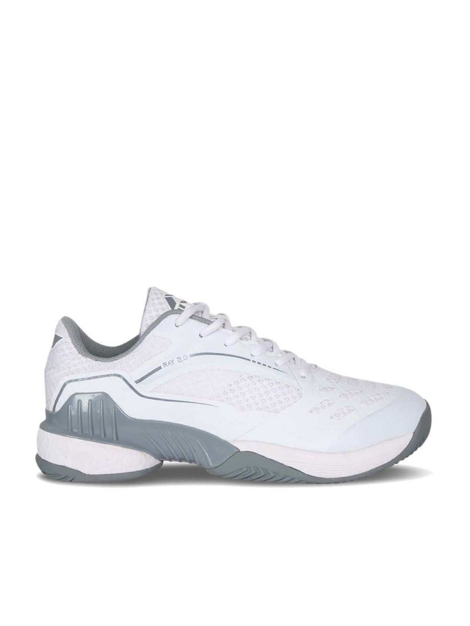 Nivia Men's Ray2.0 White Tennis Shoes