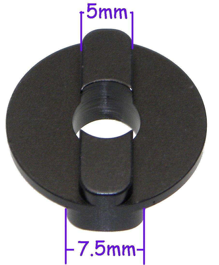 Boss Adapter & Metal Control Lever / Bogen / Manfrotto Tripod Head Female to Male for Clamp Replacement Desmond (Compatible with Bogen / Manfrotto / Gitzo Heads)