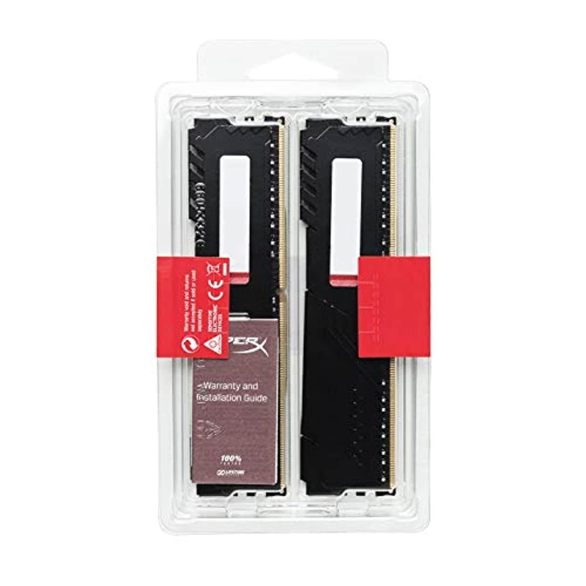 HyperX Kingston 3733MHz DDR4 CL19 DIMM Fury Black (HX437C19FB3K2/32), 32GB kit (2 x 16GB)