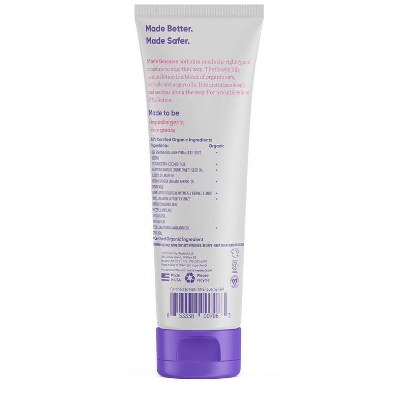 MADE OF Organic Baby Body Lotion Fragrance Free- 7oz