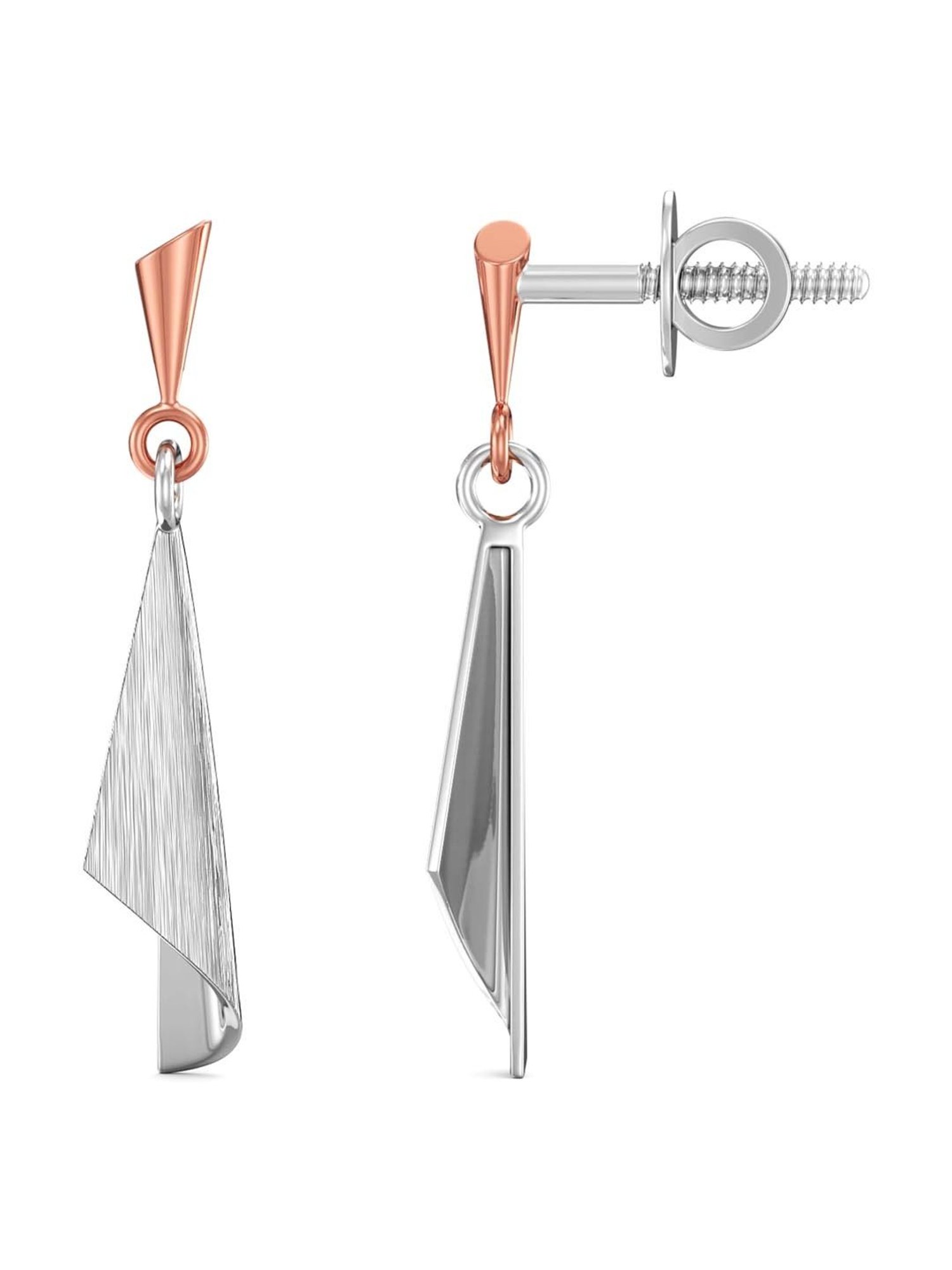 Joyalukkas 950 Platinum Timeless Drop Earrings