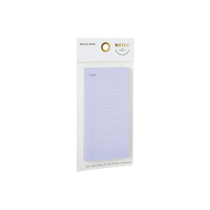 Post-it 3"x6" List Notepad - Light Blue