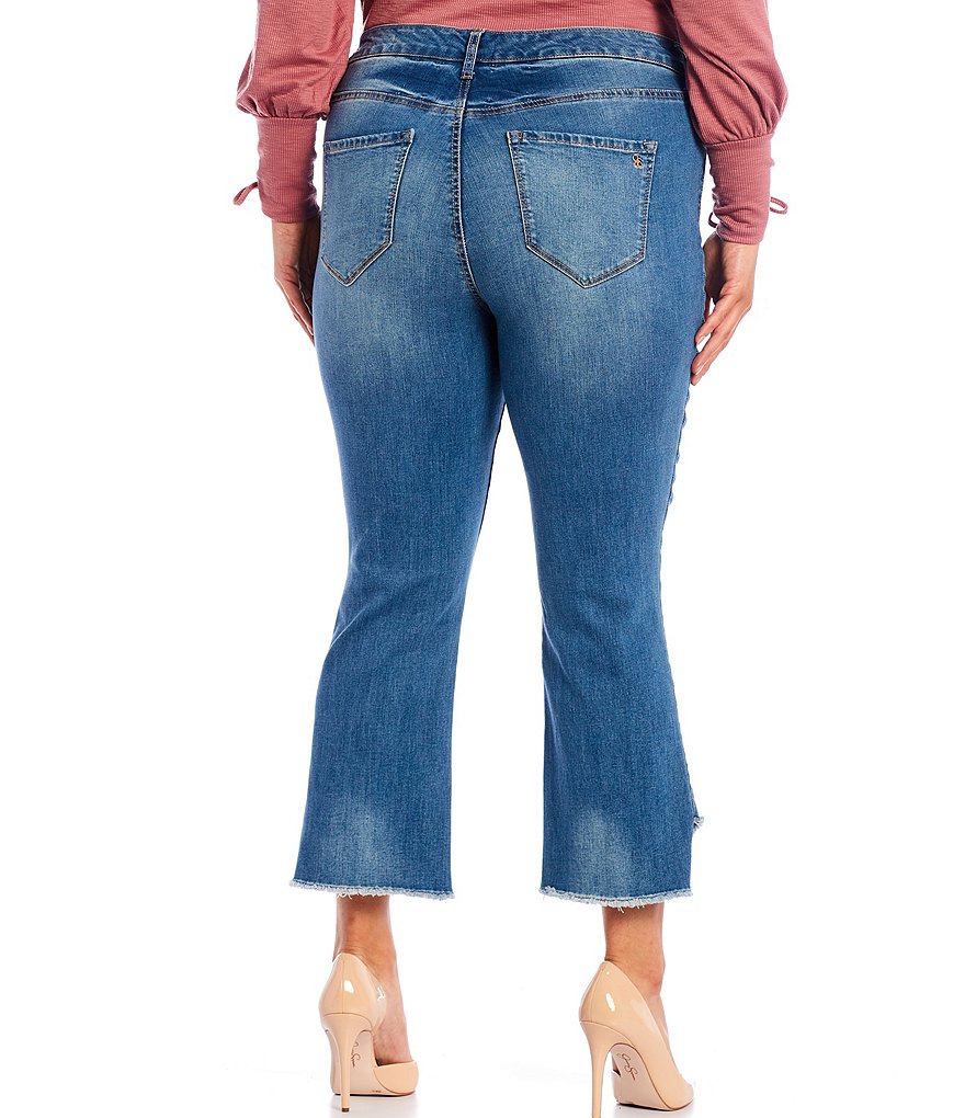 Jessica Simpson Plus Size Adored Kick Flare Leg High Rise Jeans