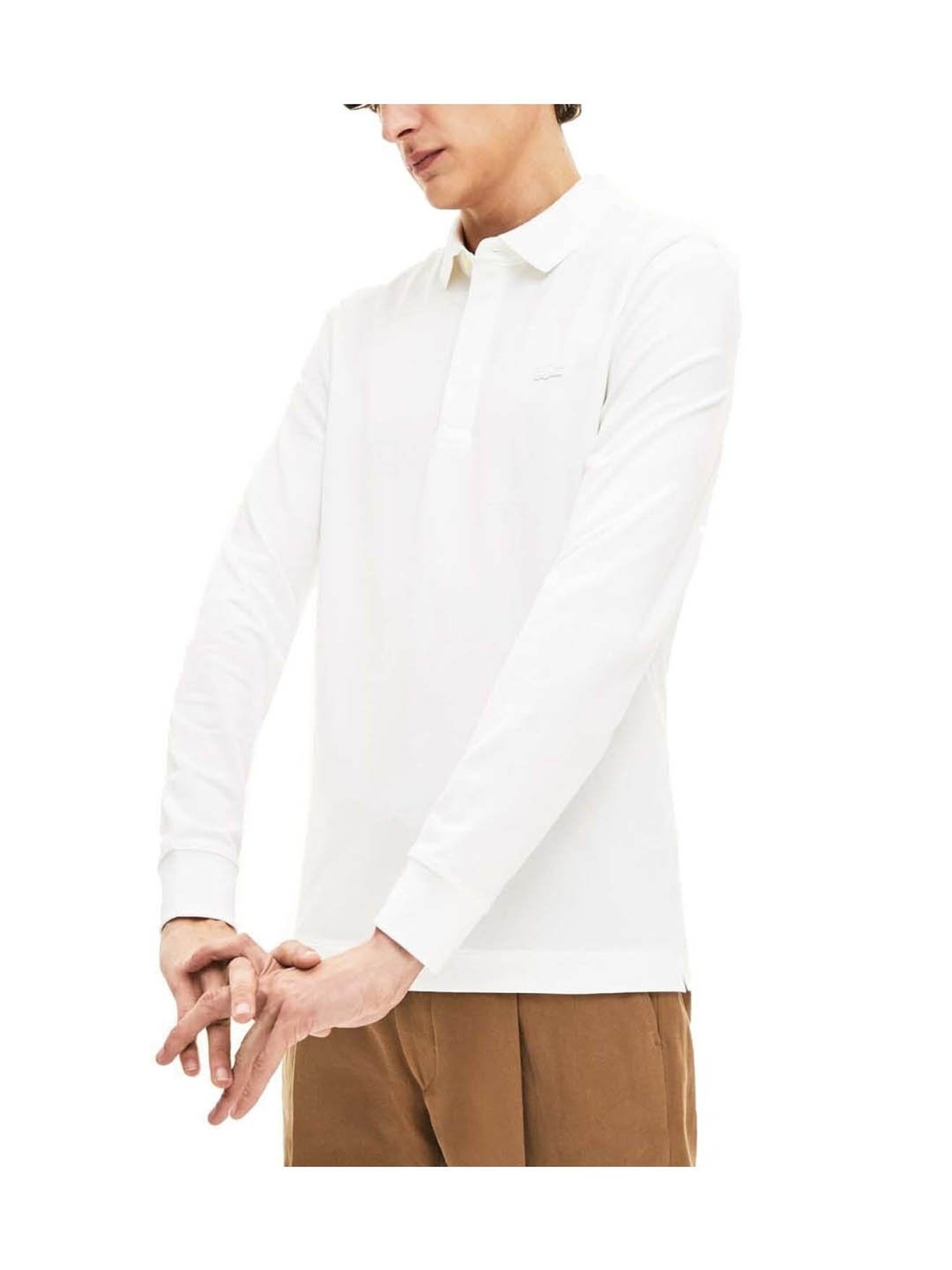Lacoste White Paris Regular Fit Polo T-Shirt