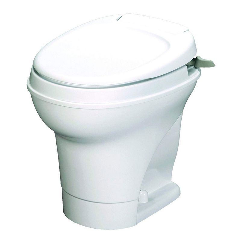 Thetford 31667 Aqua Magic V Hand Flush RV Recreational Vehicle Toilet, White