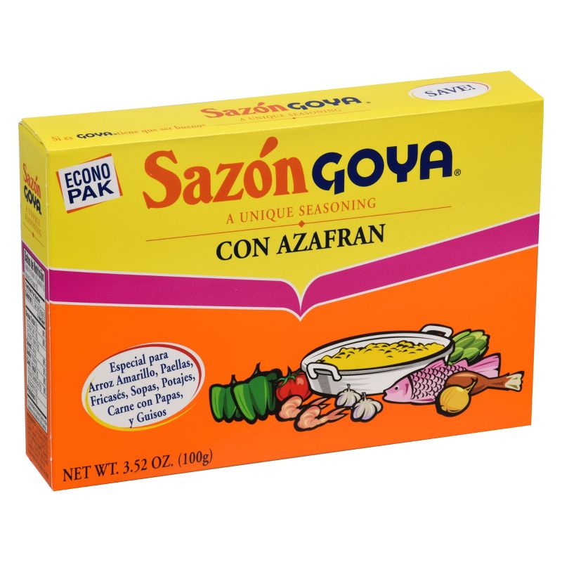 Sazon Goya Unique Seasoning with Azafran - 3.52oz