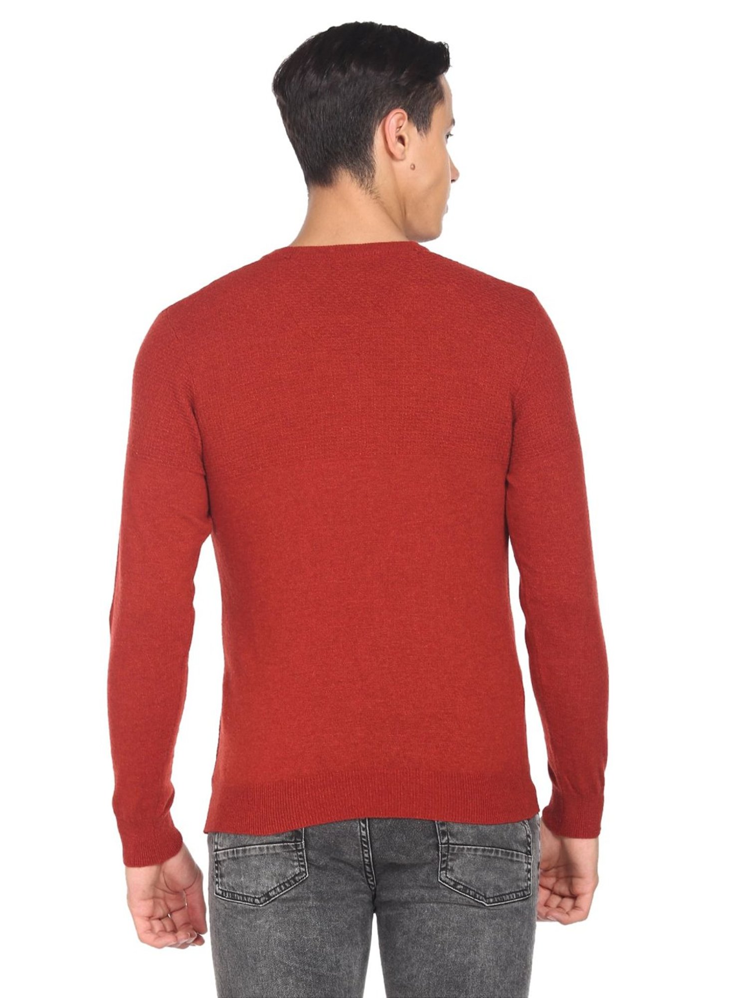 Arrow Sport Rust Regular Fit Sweater