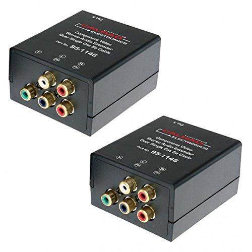 Calrad Electronics 95-1146 Component Video Plus Stereo Audio Over Single Cat5E Cable
