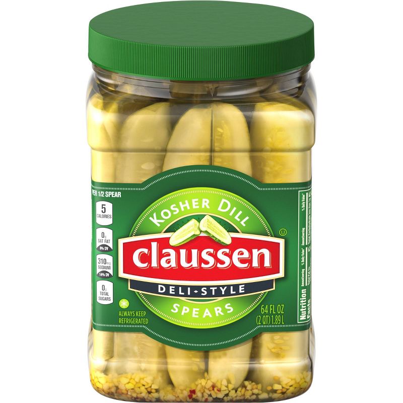 Claussen Kosher Dill Pickle Spears - 64 fl oz