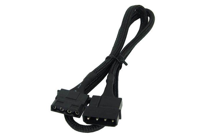 Phobya 4-Pin Molex Extension Cable - 60cm | Black (87273)