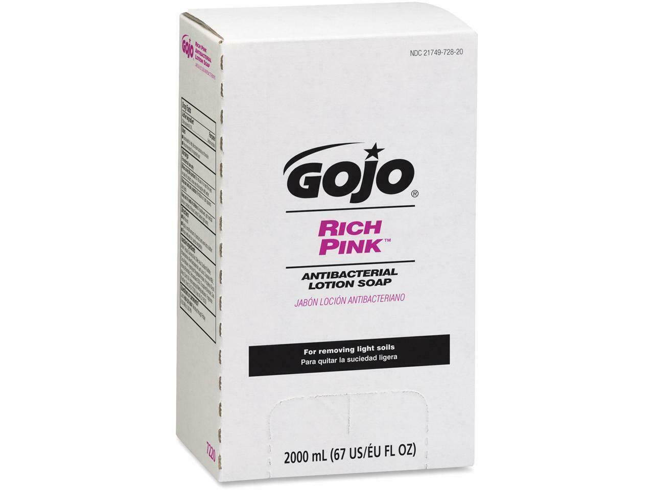 Gojo Industries, Inc Lotion Soap Antibacterial 2000mL Citrus Scent Pink 722004