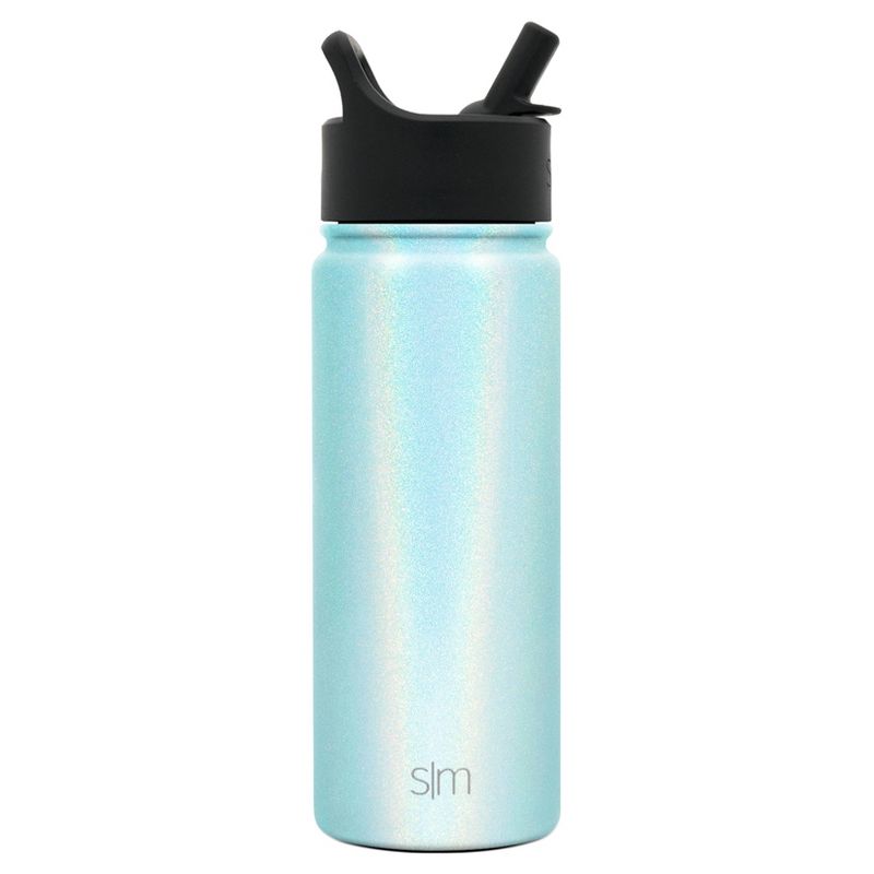 Simple Modern 18oz Stainless Steel Teal Rainbow Paint Summit Water Bottle