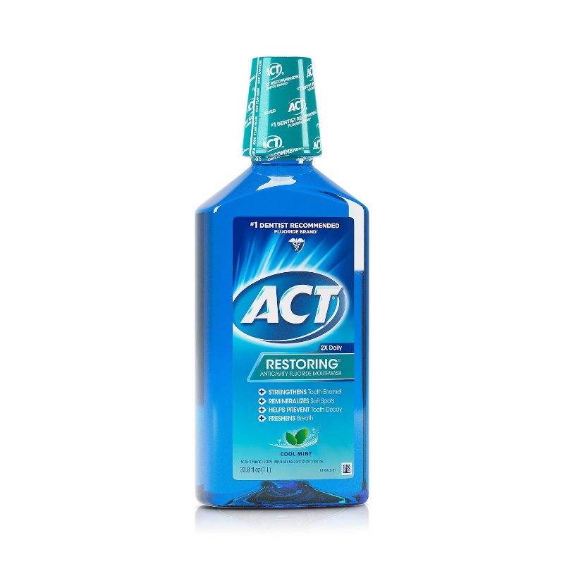 Act Cool Mint Restoring Fluoride Rinse - 33oz