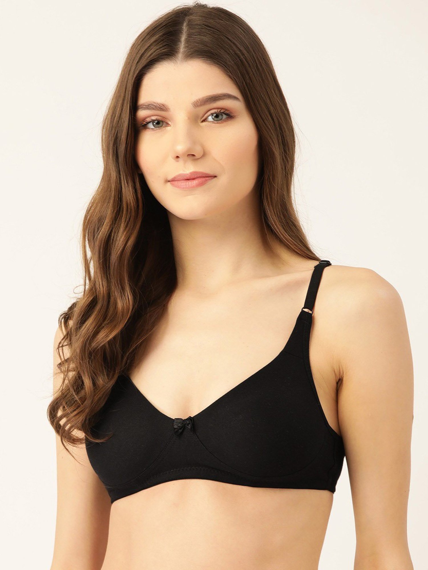Lady Lyka Multicolor Non Wired Non Padded T-Shirt Bra (Pack Of 2)