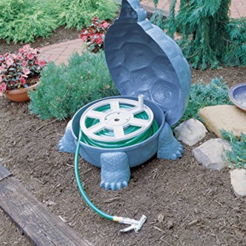 Emsco Darwood Tortoise Deluxe Hose Hider with Hose Reel