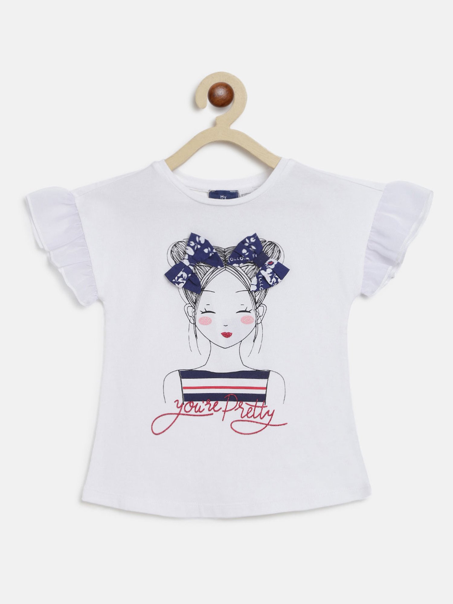 Chicco Kids White Printed Top
