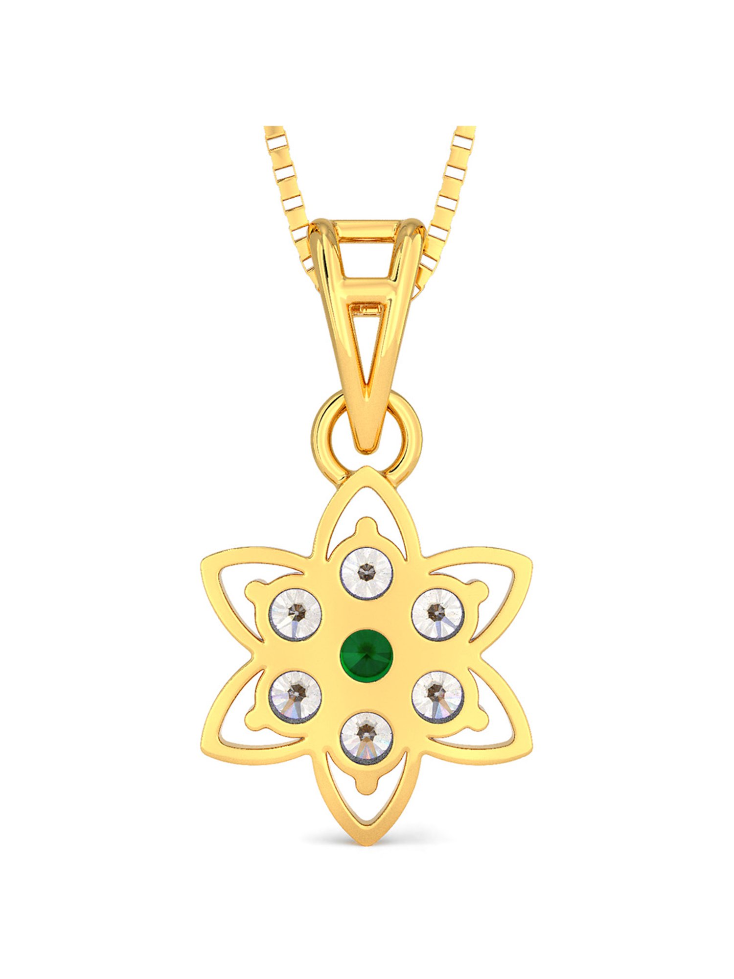 Joyalukkas 22k Gold Floral Pendant Set for Women