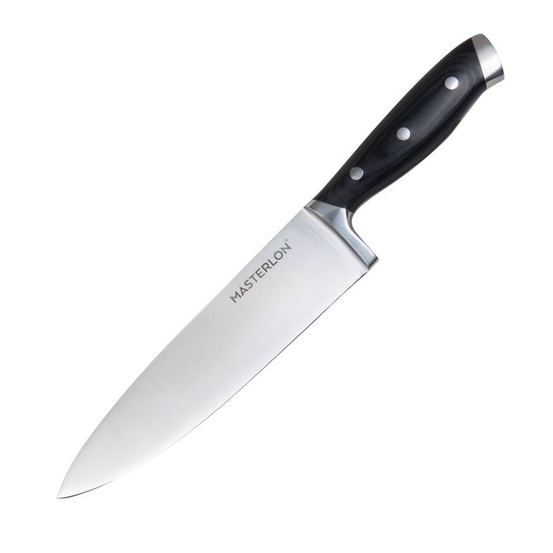 MasterPan Triple Rivet Collection 8" Chef Knife Black