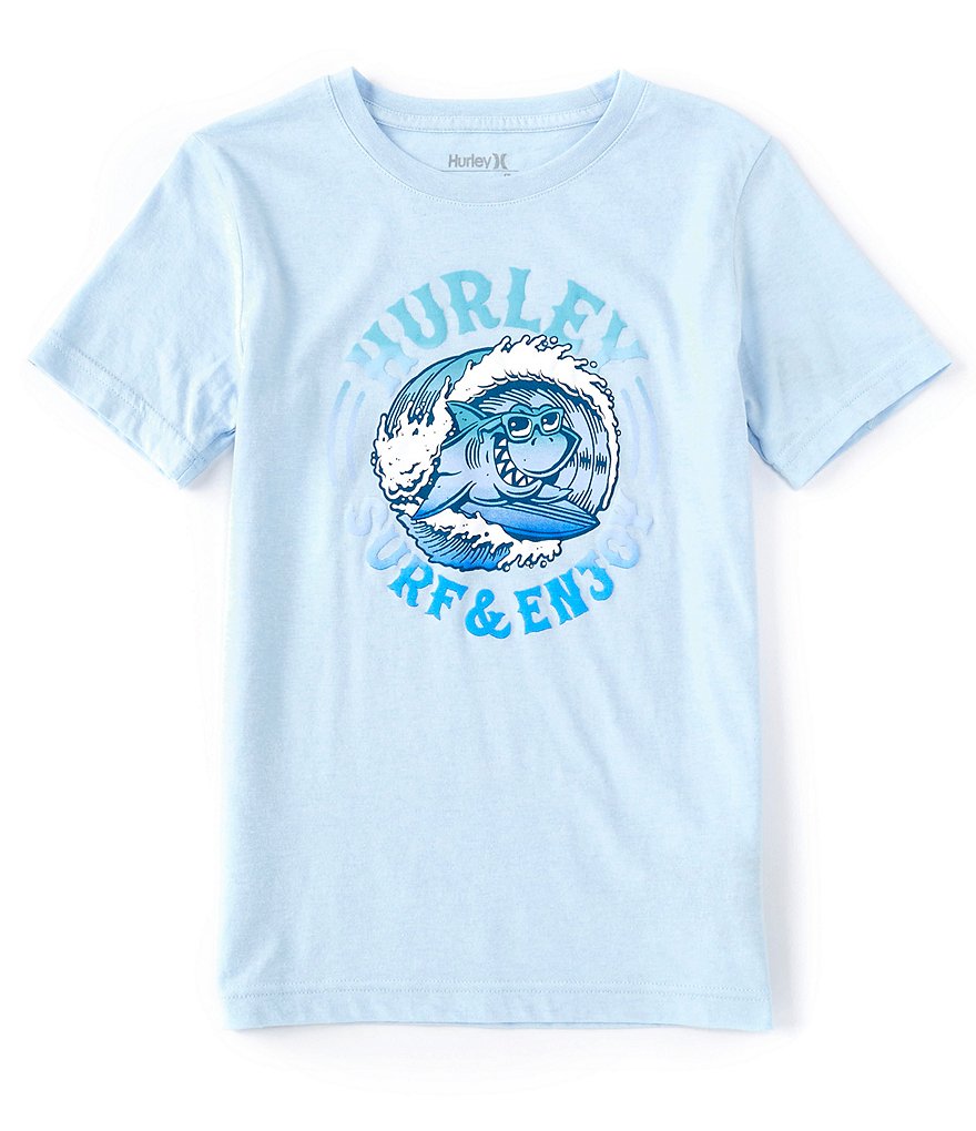 Hurley Big Boys 8-20 Short-Sleeve Shark Barrel Graphic Tee