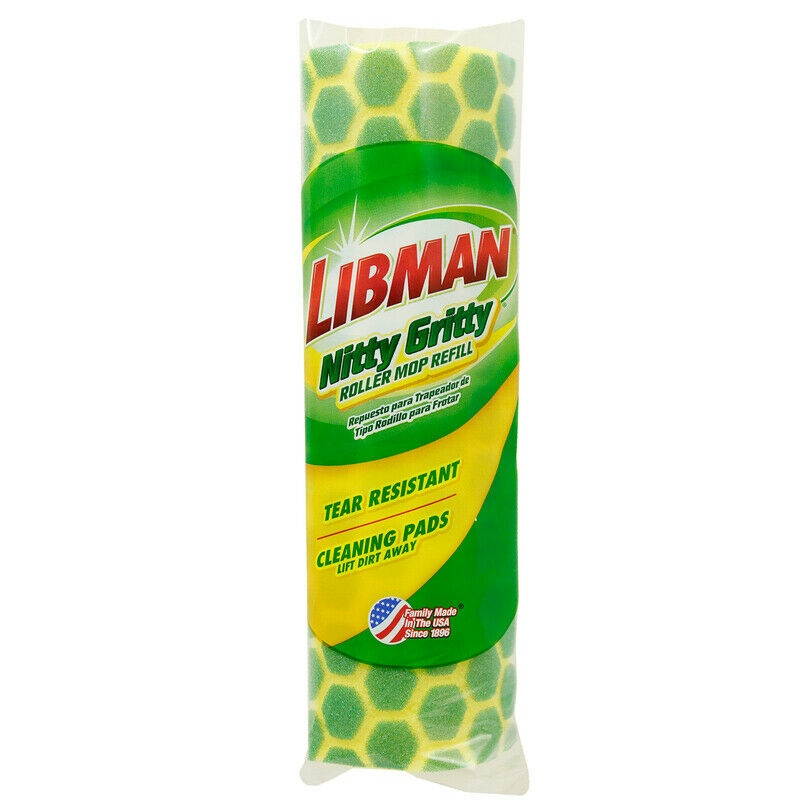 Libman Nitty Gritty Roller Mop Refill Polybagged
