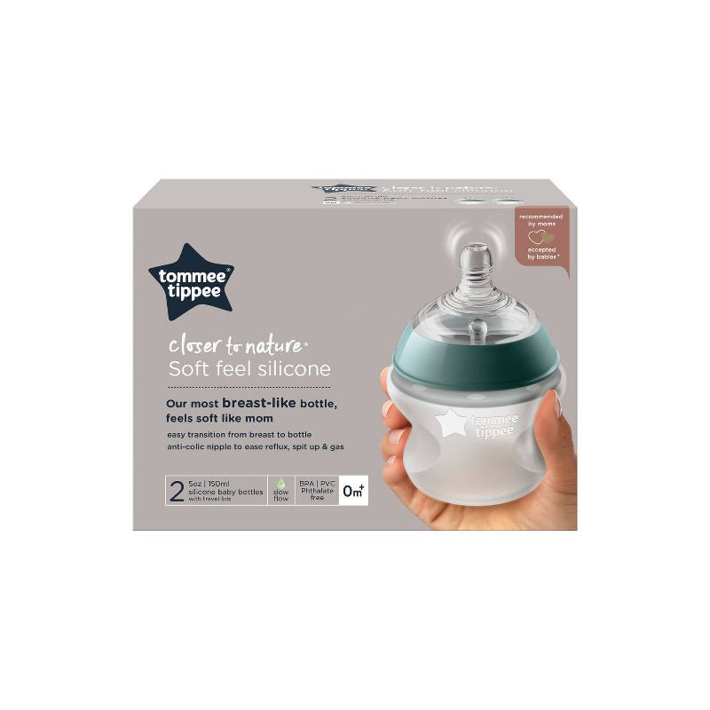 Tommee Tippee Closer to Nature Silicone Baby Bottle - 9oz