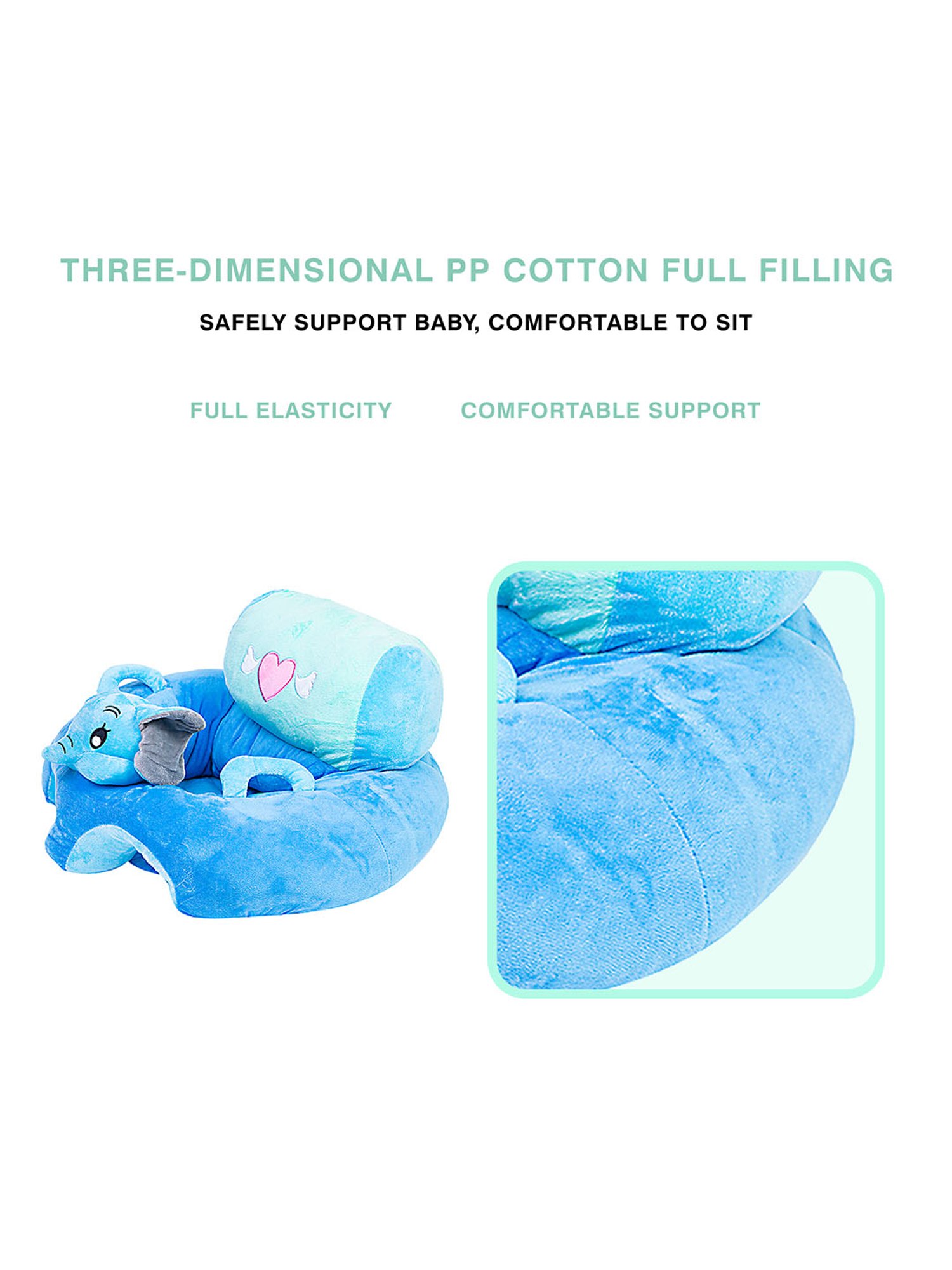 Baby Moo Elephant Love Blue Multifunctional Dining Chair