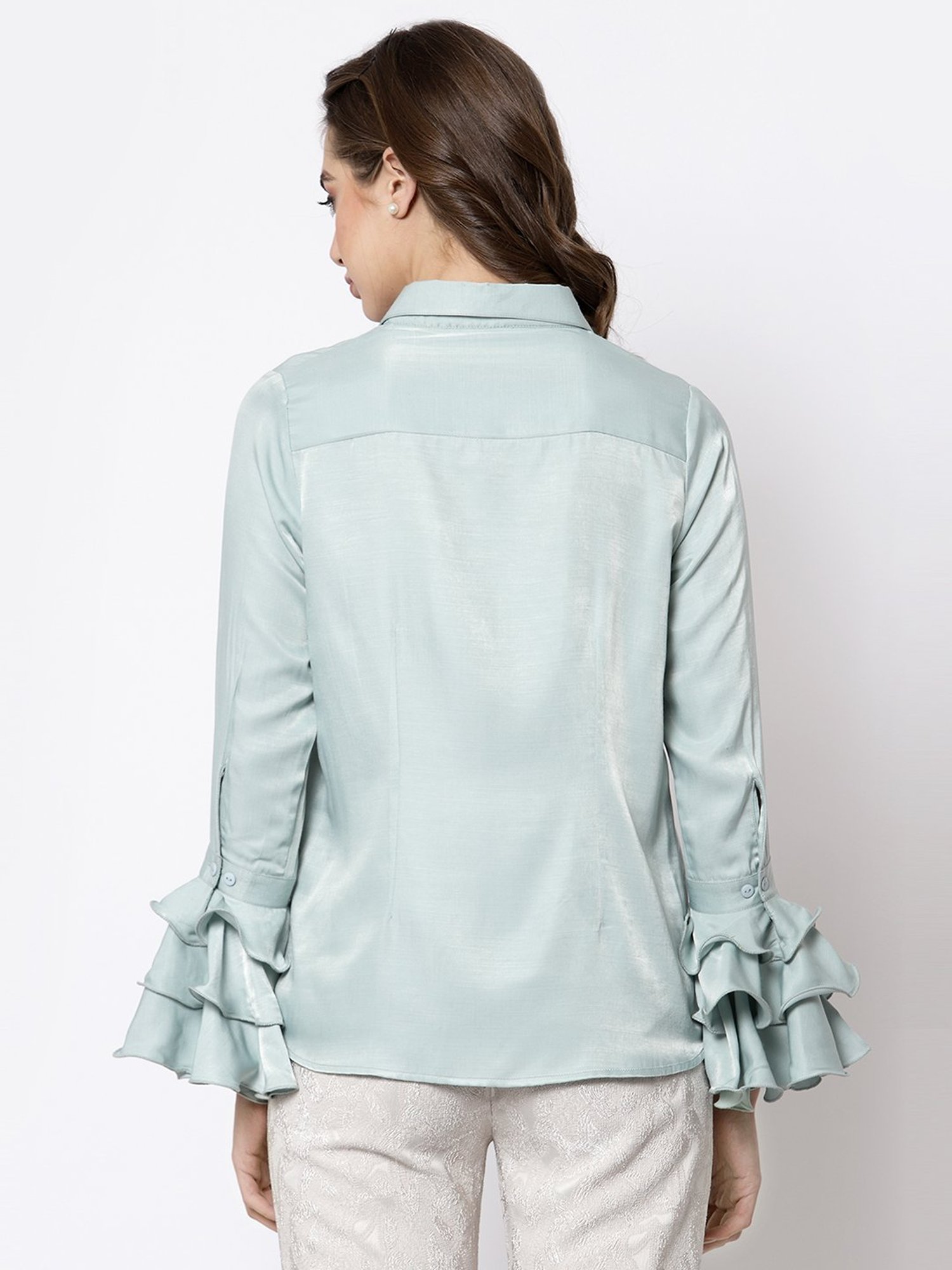 Office & You Blue Full Sleeves Shirt