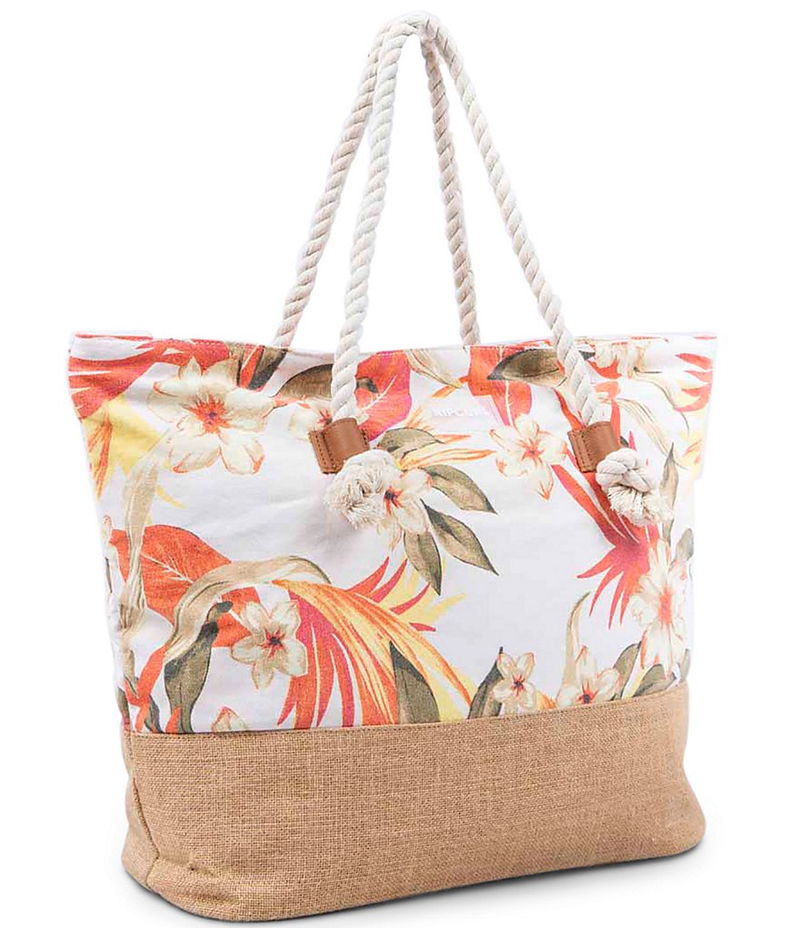 Rip Curl Canvas Multi Floral Beach Bag