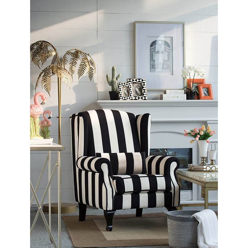 Mont Armchair Black/White - A&B Home