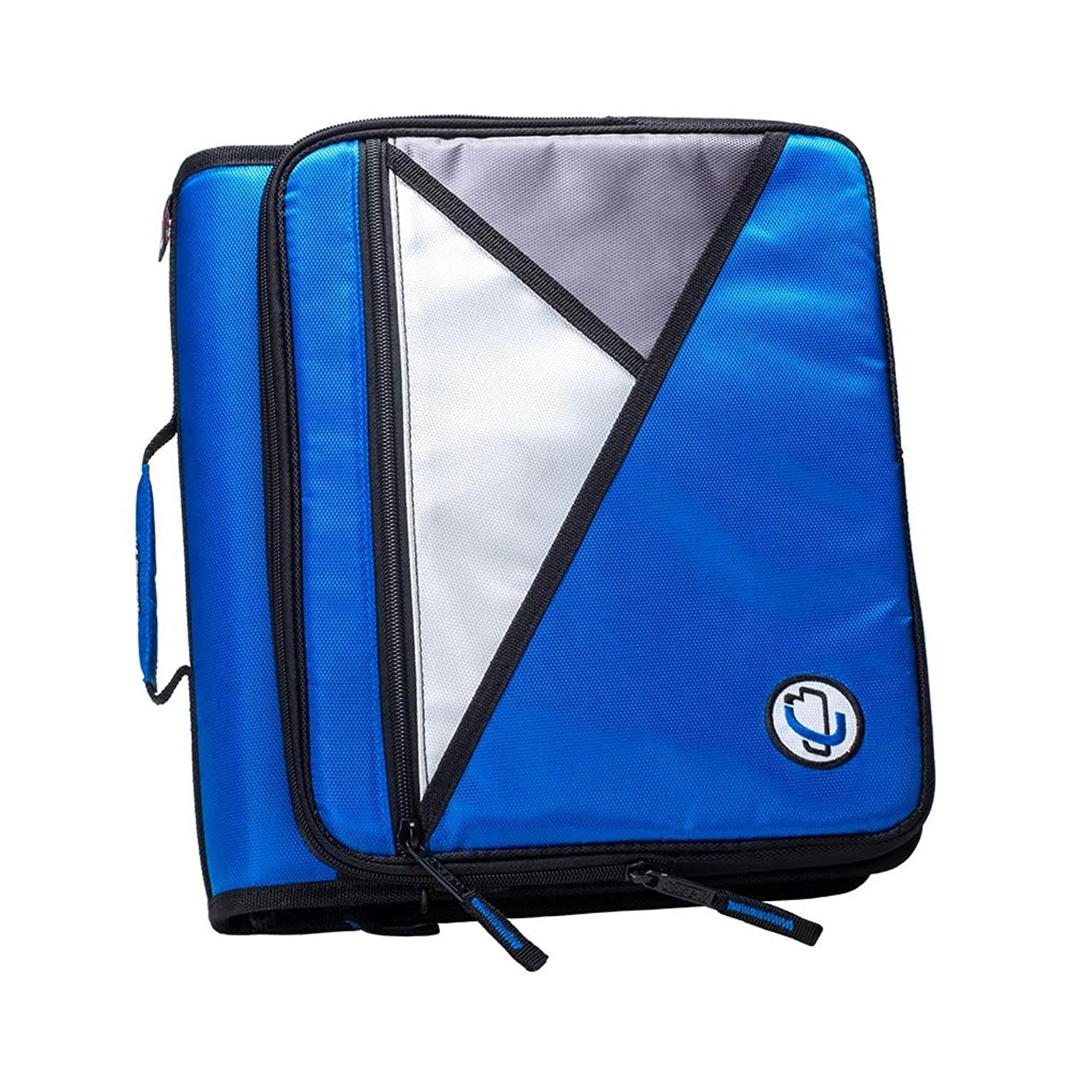 Case-It 1.5-Inch 3-Ring Zipper Binder with Removable Laptop Sleeve, Blue, LT-207-BL