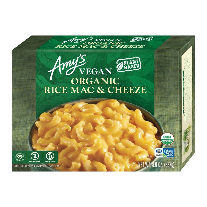 Amy's Gluten and Dairy Free Rice Frozen Macaroni and Cheese - 8oz