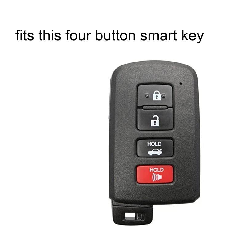 Blue Orange Silicone Key Fob Cover Fits Toyota RAV4 Corolla 2016 Rav4 Highlander 2018 2019