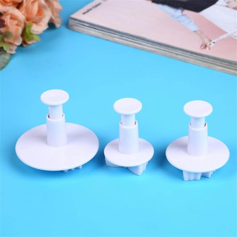 3pcs Biscuit DIY Mold Cute Bowknot Cookie Cutter Tools Cake Plunger Sugar Craft Confectionery Bakeware pastry Tools