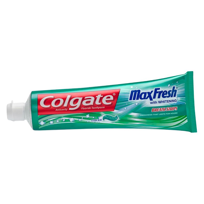 Colgate Max Fresh Toothpaste with Mini Breath Strips - Clean Mint - 6oz/2pk