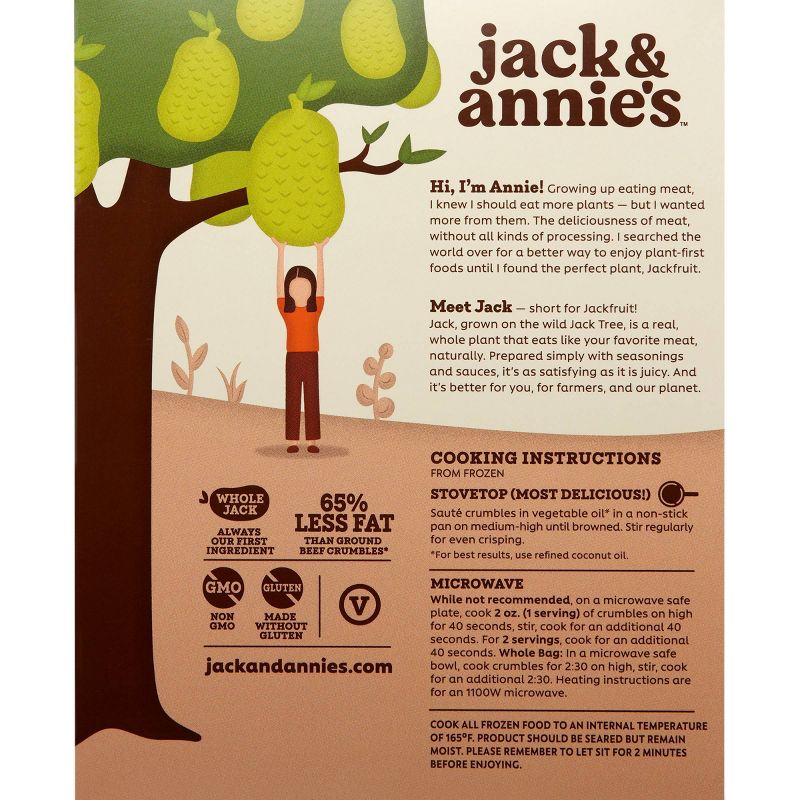 jack & annie's Frozen Taco Jack Crumbles - 10oz