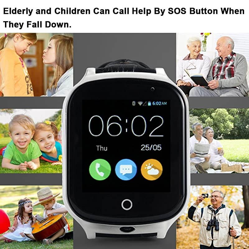 3G WiFi Phone Call GPS Smart Watch Realtime Tracking SOS GPS Tracker Watch GeoFence GPS Watch Touch Screen Camera Step Counter GPS Watch SOS Alarm AntiLost GPS Watch