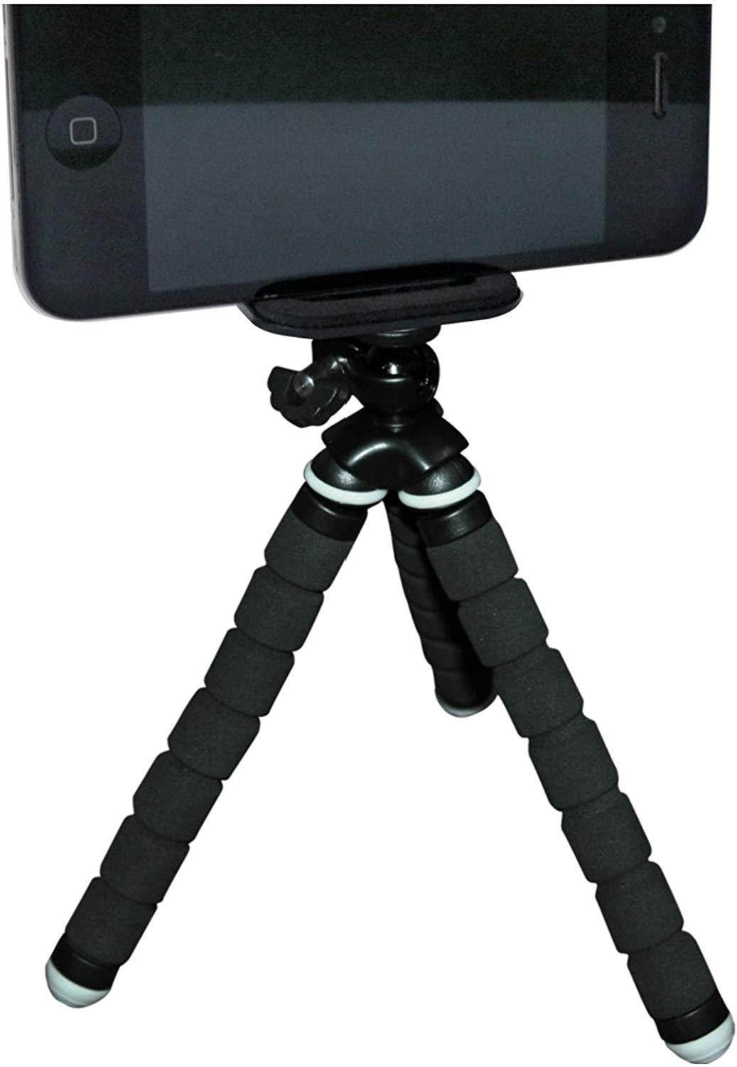 Sima STV-BPC Bendable Tripod w/ Camera Phone Clip, Black