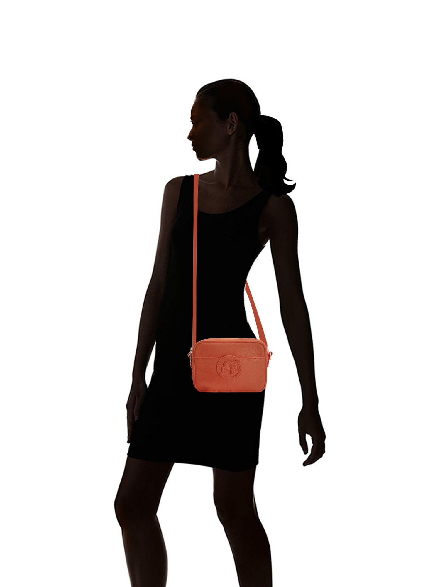 Dune London Orange Solid Small Sling Handbag
