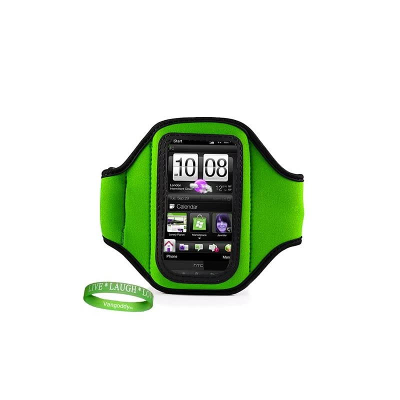 Droid Incredible 2 3G Android Phone (Verizon) Neoprene Exercise Armband (Green)