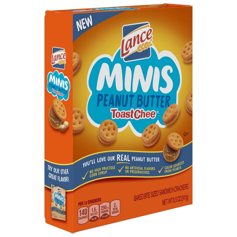 Lance Peanut Butter Toastchee Mini Sandwich Crackers - 8.5oz