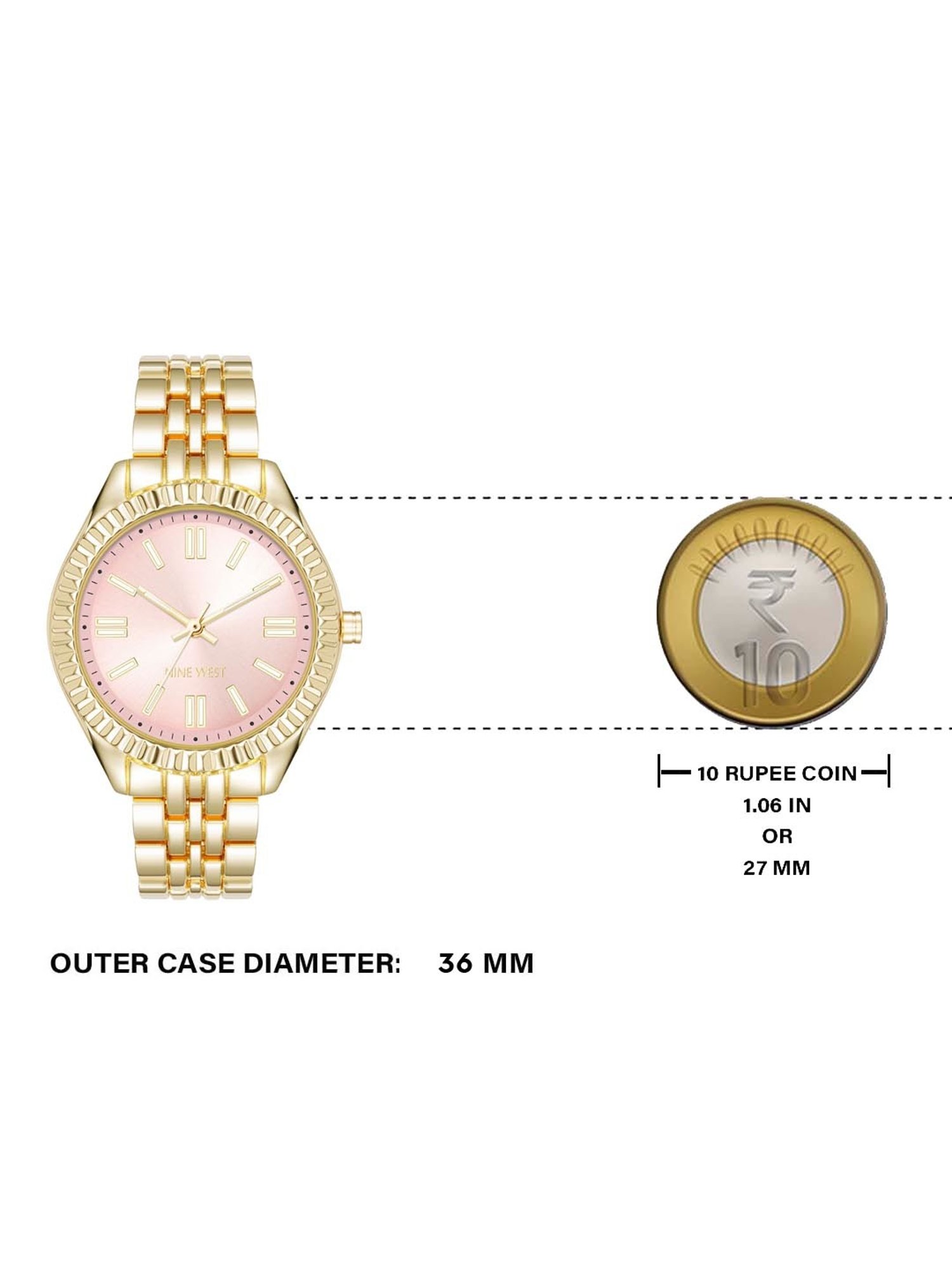 Nine West NW-3052PKGB Analog Watch for Women