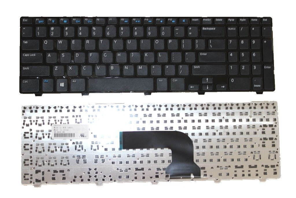 New US Black Keyboard with Frame For Dell MP-12F83US-698 PK130SZ3A00 09D97X