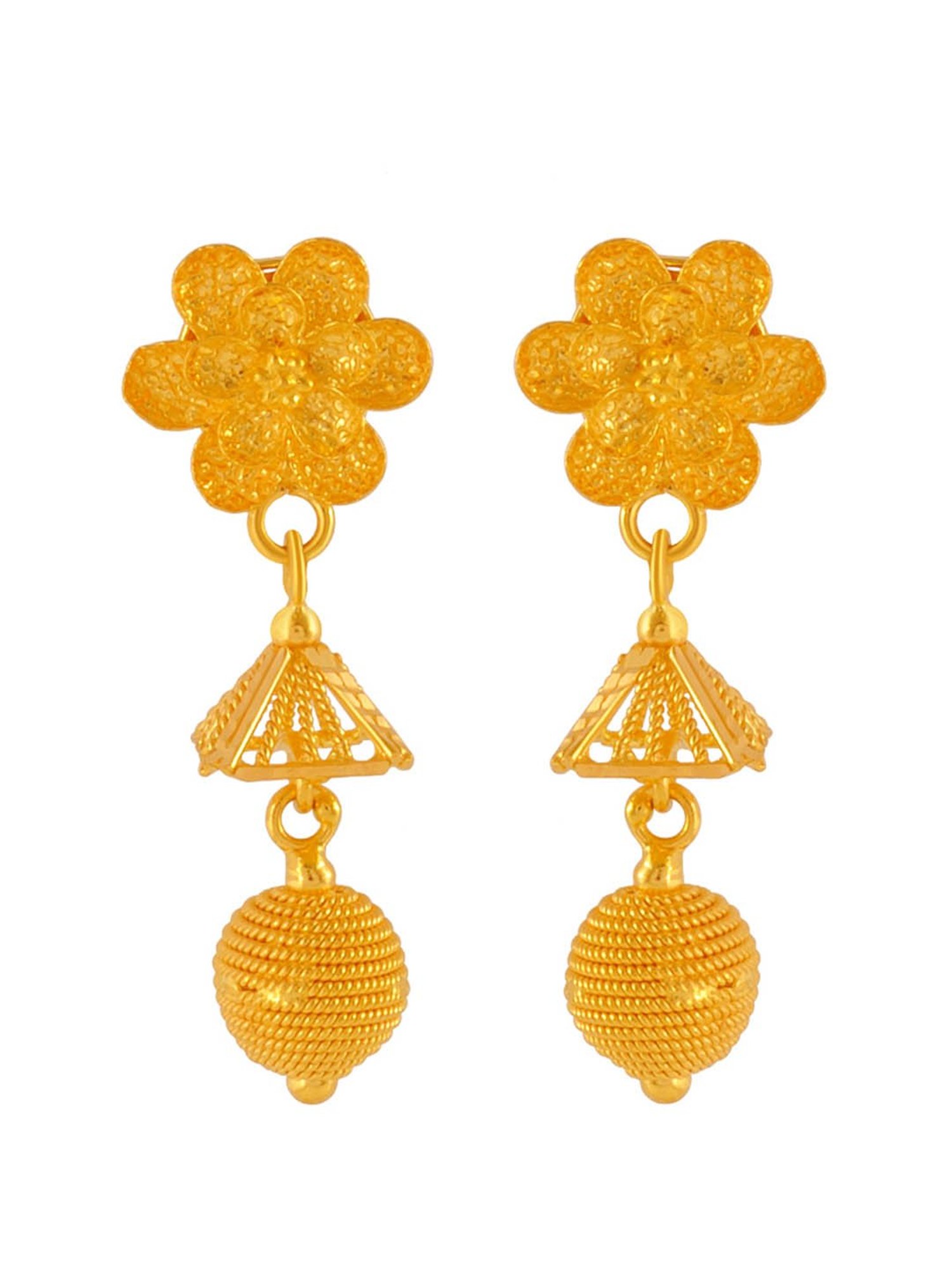 P.C. Chandra Jewellers 22 kt Gold Earrings