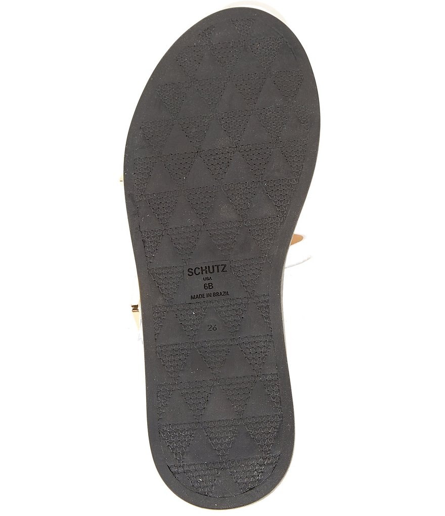 Schutz Shina Reptile Print Leather Buckled Slide Sandals