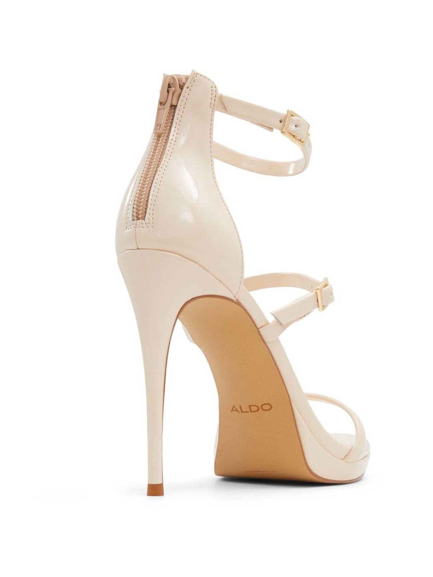 Aldo Women's Levissa Beige Ankle Strap Stilettos