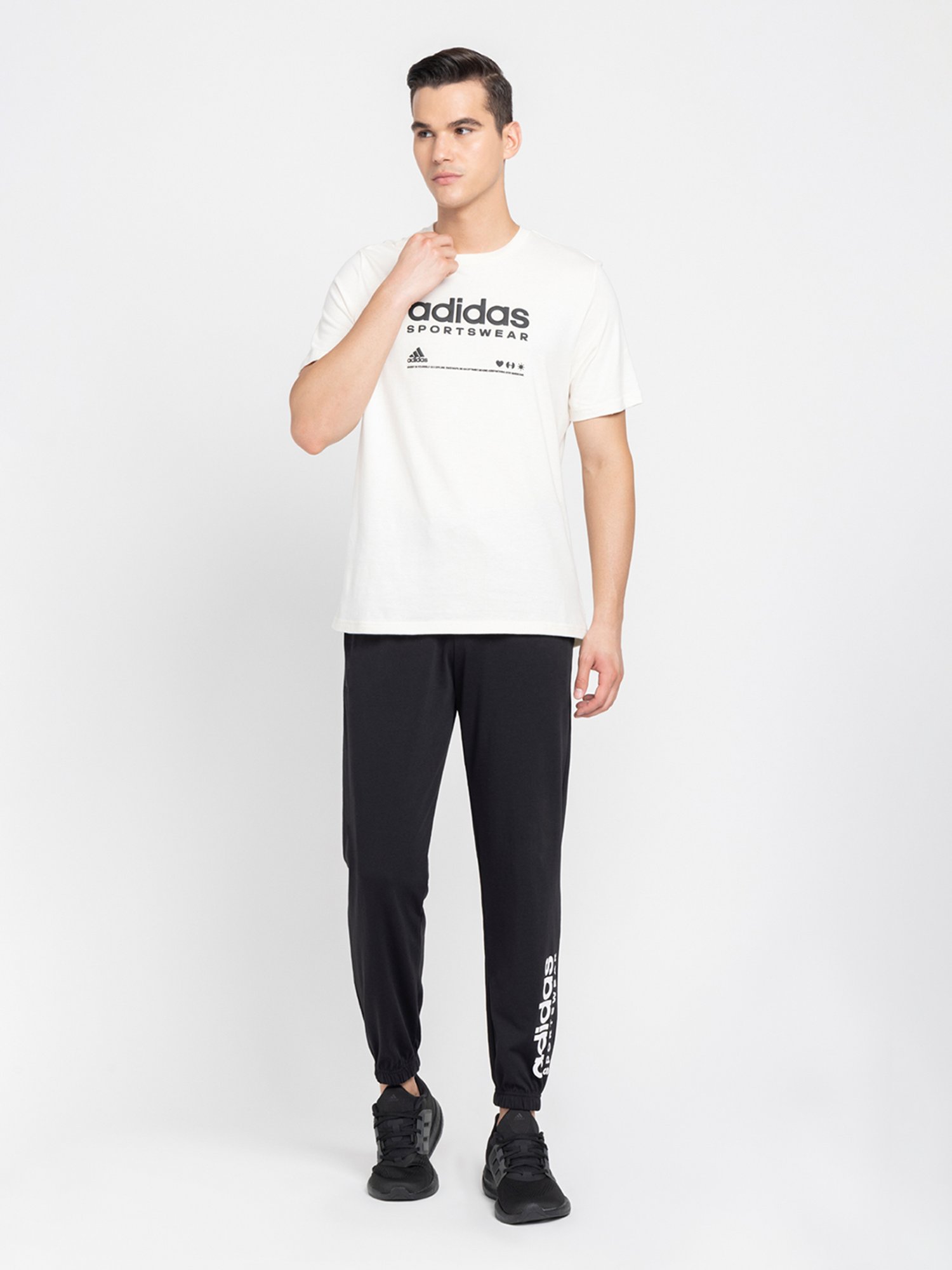 Parx Black Jogger Fit Joggers