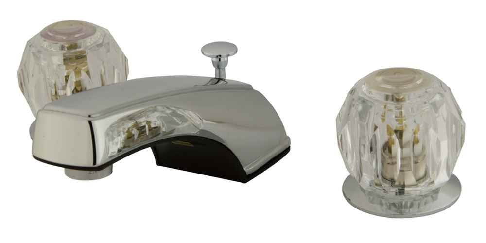 Two Handle 8 to 16 Widespread Lavatory Faucet with Retail Pop-up